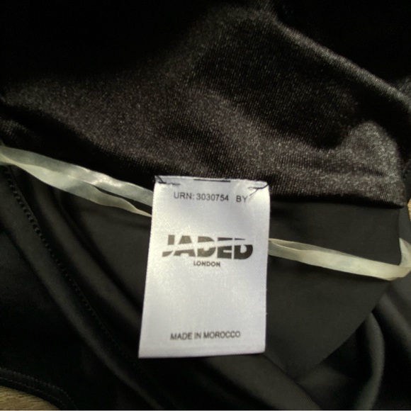 NWT Jaded London AS IS Black Sequin Fringe Sleeveless Bodysuit - Picture 8 of 13